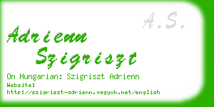 adrienn szigriszt business card